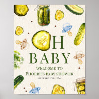 Pickles & Pacifiers Boy Baby Shower Welcome