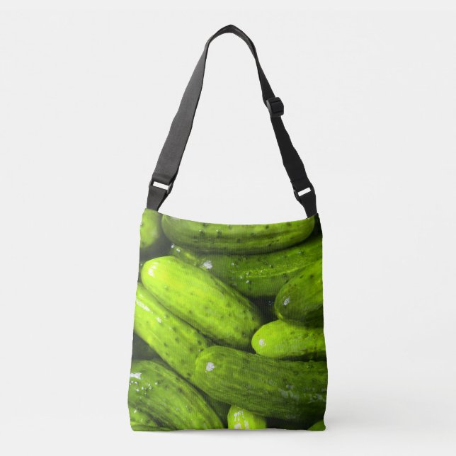 Pickles Pickle Lover Gift Pickle Ball Personalize Crossbody Bag (Front)