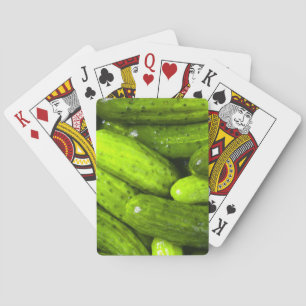 Pickles Pickle Lover Gift Pickle Ball Personalize Playing Cards