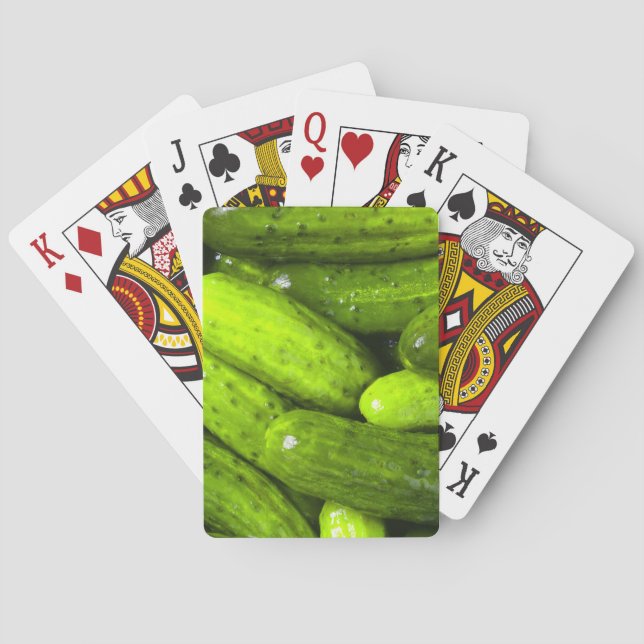 Pickles Pickle Lover Gift Pickle Ball Personalize Playing Cards (Back)