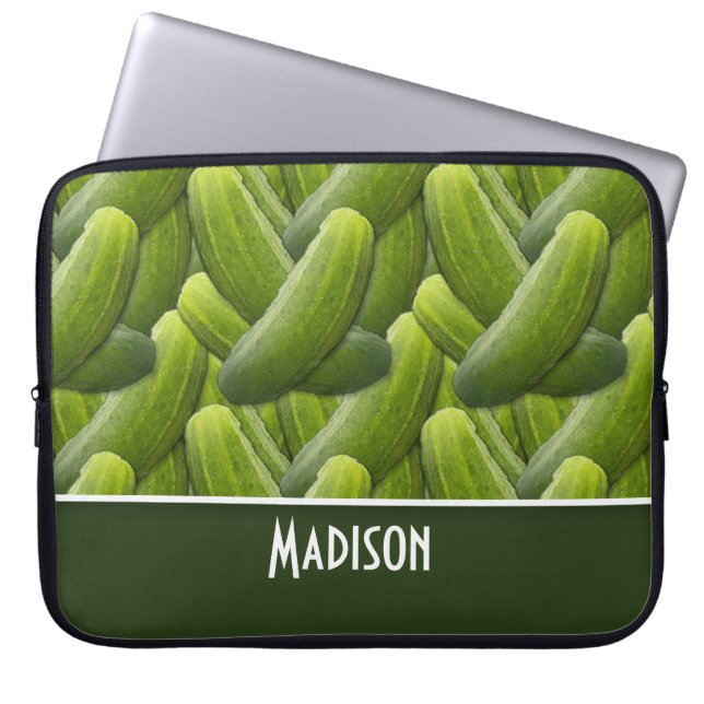 Pickles; Pickle Pattern Laptop Sleeve (Front)