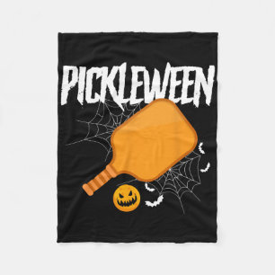 Pickleween Halloween Pickleball  Fleece Blanket