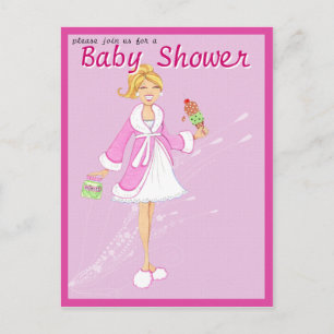 Picks & Ice Cream Baby shower carte postale
