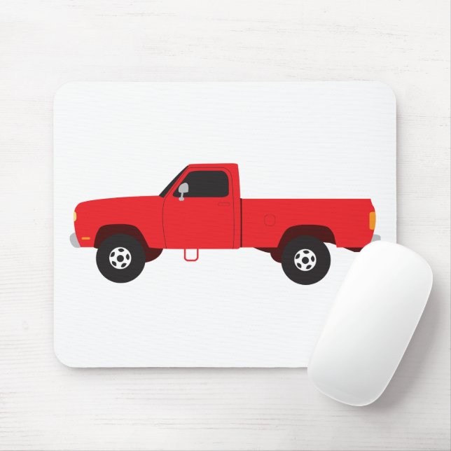 Pickup Truck Transportation Trucks Mouse Pad (With Mouse)