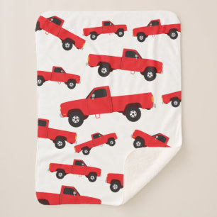 Pickup Truck Transportation Trucks Sherpa Blanket