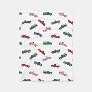 Pickup Trucks Cute Vehicles Car Transportation Fleece Blanket