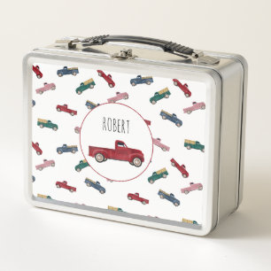 Pickup Trucks Cute Vehicles Car Transportation Metal Lunch Box