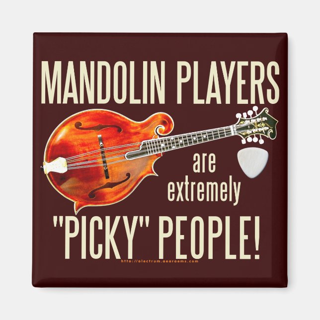 Picky Mandolinists Magnet (Front)