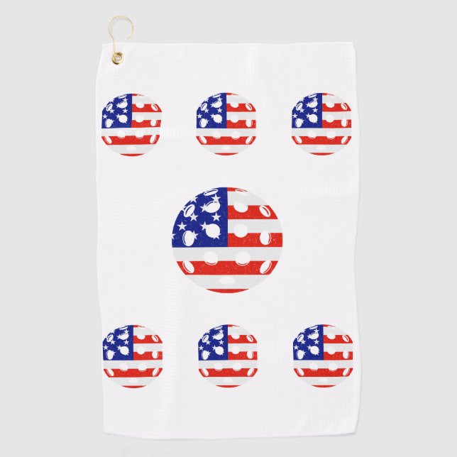 piclleball USA Golf Towel (Front)