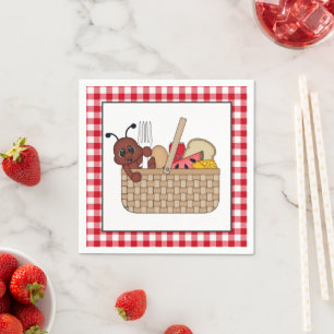 Picnic ant party paper napkins