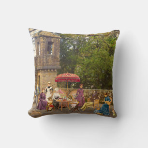 Picnic at Quinta da Regaleira Throw Pillow
