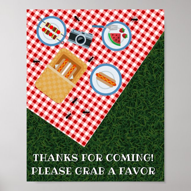 PICNIC at the PARK Favour Sign (Front)