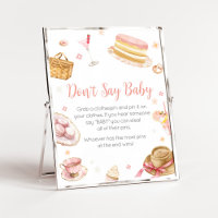 Picnic Baby Brunch Baby Shower Don't Say Baby