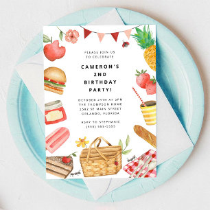 Picnic Birthday Invitation