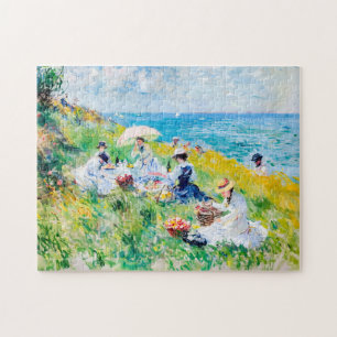 Picnic by the Sea - Impressionist Artwork Jigsaw Puzzle