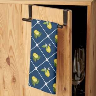 Picnic Citrus Mediterranean Pattern Kitchen Towel