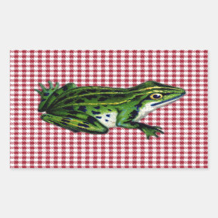 Picnic Frog Print Sticker