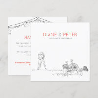 Picnic Garden Minimalist Black and White Wedding 