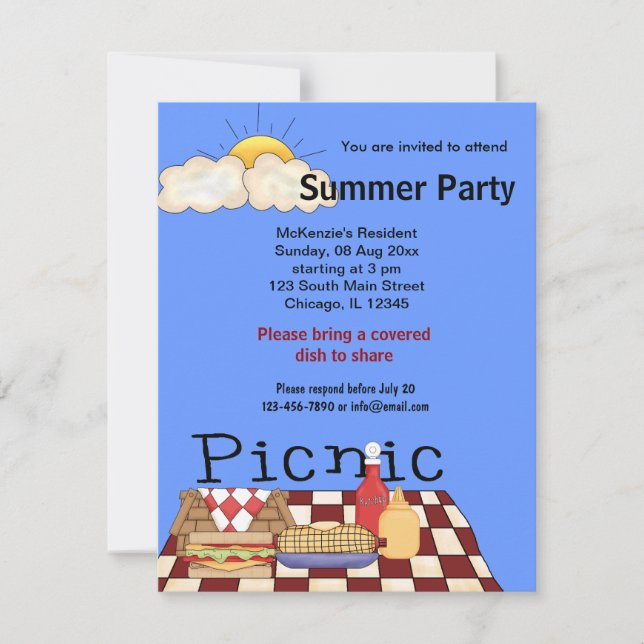 Picnic Invitation (Front)