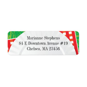 Picnic Outing Party BBQ Return Address Labels