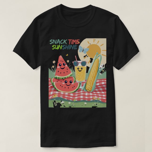 Picnic Pals – Summer Snack Squad T-Shirt (Design Front)