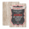 Picnic party birthday invitation red white gingham