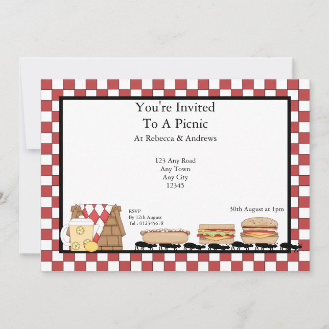 Picnic Party Invitation (Front)