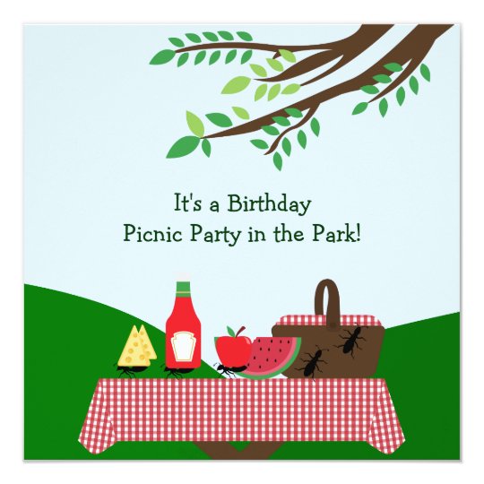 Picnic Party Invitation Zazzle.ca