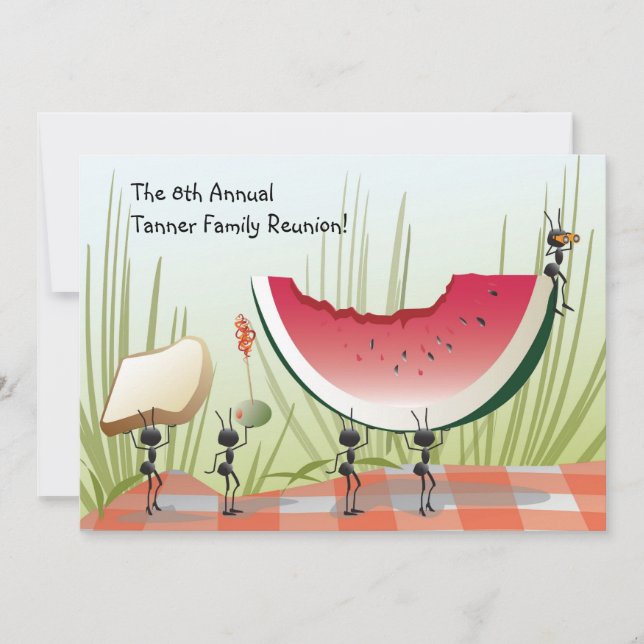 Picnic, Party or Family Reunion Invitation (Front)