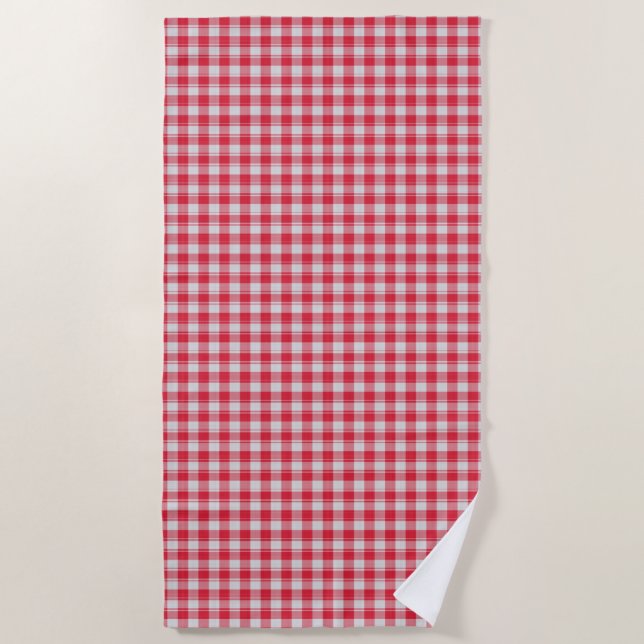 PICNIC PIZZA PATTERN BEACH TOWEL (Front)