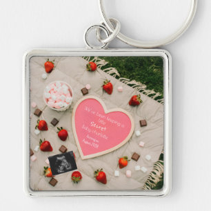  Picnic Pregnancy Announcement Outdoor reveal gift Keychain