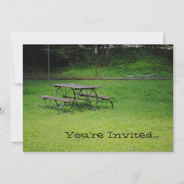 Picnic Table Invitations (Front)