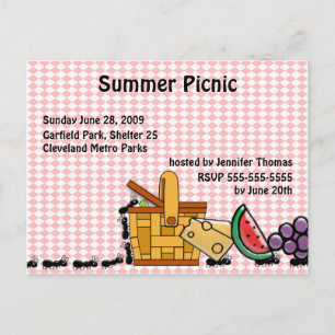 Picnic Thieves Invitation