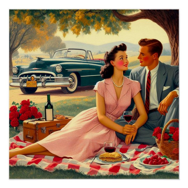 Picnic vintage poster (Front)