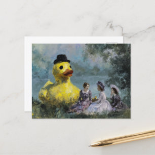 Picnic With the Giant Duck Postcard