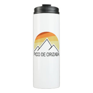 Pico de Orizaba Mexico Retro Thermal Tumbler