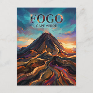 Pico do Fogo Cape Verde Postcard