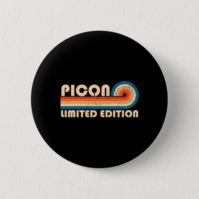 Picon Retro 70s 80s Sunset E Performance 2 Inch Round Button (Front)
