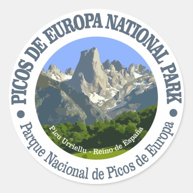Picos de Europa National Park Classic Round Sticker (Front)