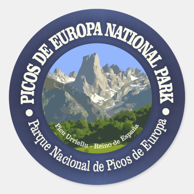 Picos de Europa National Park Classic Round Sticker (Front)