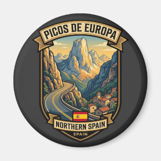 Picos de Europa Spain Mountain Route Magnet