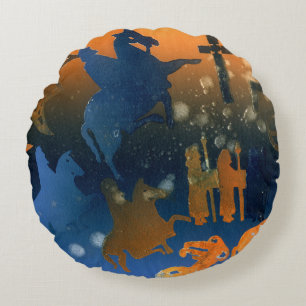 Pictish Ceremony Round Pillow