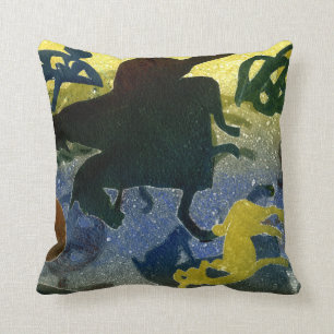 Pictish Horsemen Throw Pillow