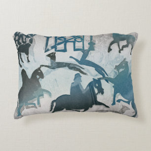 Pictish Hunting Scene III 1995 Decorative Pillow