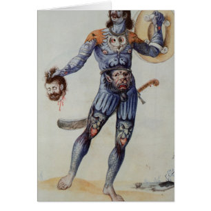 Pictish Man holding a Human Head