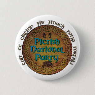 Pictish National Party 2 Inch Round Button