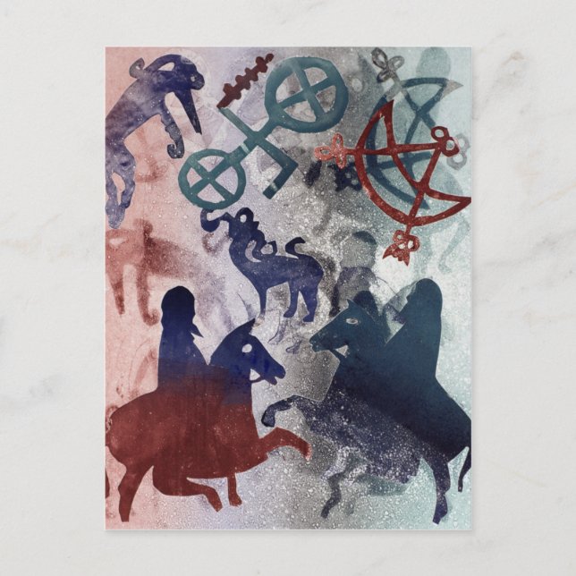 Pictish Riders 1996 Postcard (Front)