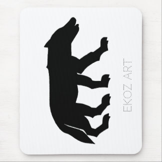 Pictish Wolf Cutout Mouse Pad