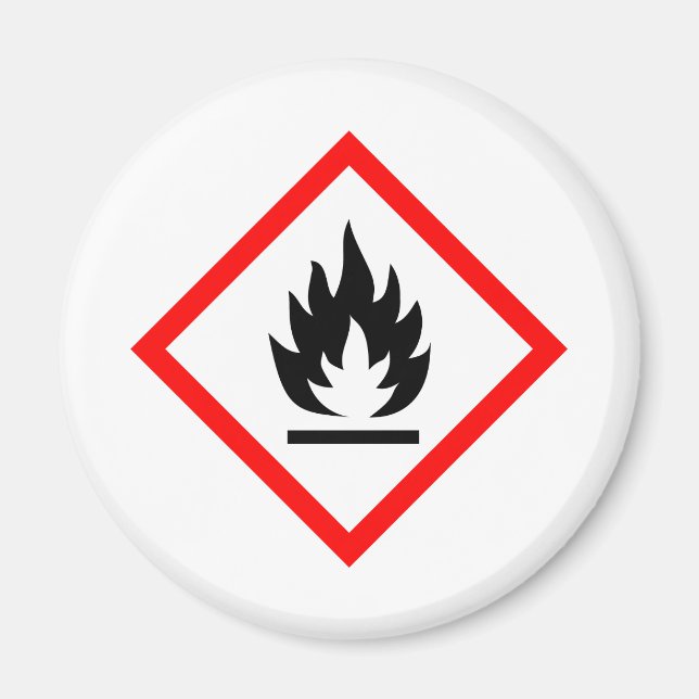 Pictogram [flammable] magnet (Front)