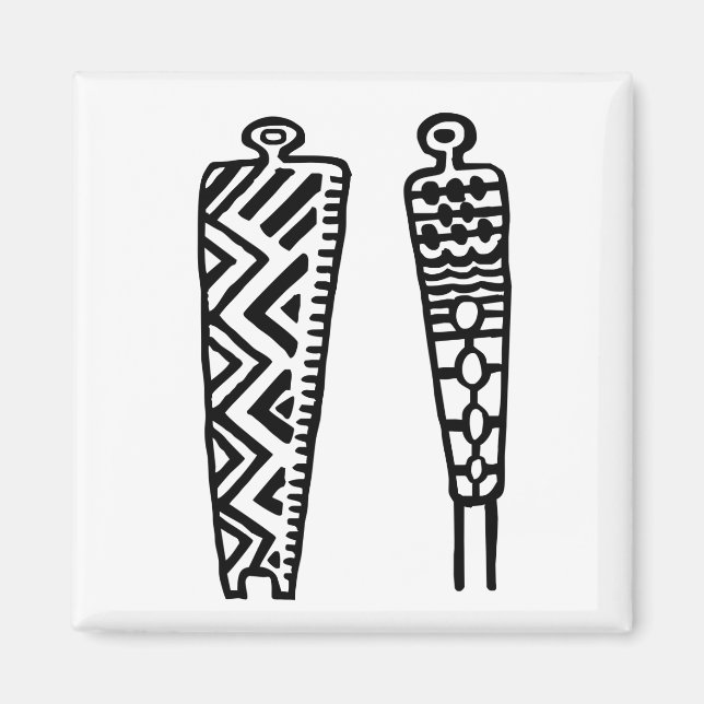 Pictograph Men-BW Magnet (Front)